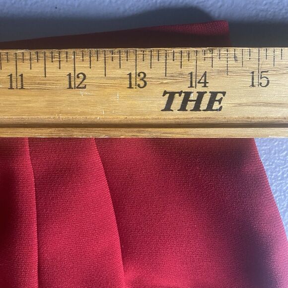 Vtg MISS DORBY 2-Piece Midi Skirt Sleeveless Blouse Set Petite Womens 10 P Red - Picture 11 of 14